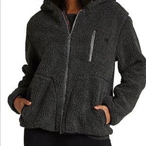 BILLABONG Charcoal Sherpa Jacket.